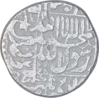 Silver One Rupee Coin of Shah Jahan of Surat Mint.