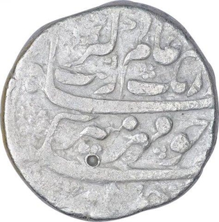 Silver one Rupee Coin of Aurangzeb of Zafarabad Mint.