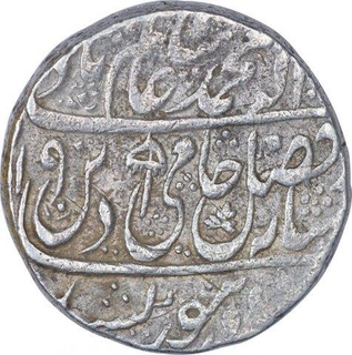 Silver One Rupee Coin of Shah Alam II of Shahjahanabad Dar Ul Khilafat Mint.