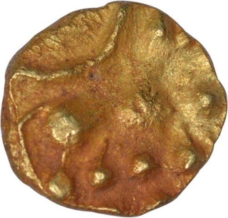 Gold Quarter Fanam Coin of Kantirava Narasaraja Wodeyar I of Mysore Kingdom.