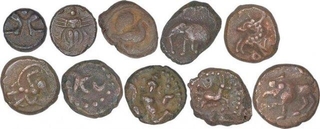 Copper Kasu Coins of Wodiyars of Myosre.