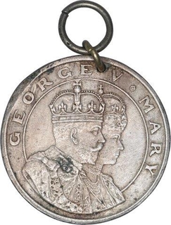 Cupro Nickel Coronation Darbar Medal of George V and Queen Mary of 1911.