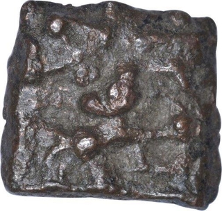 Cast Copper Coin of Kaushambi Region.