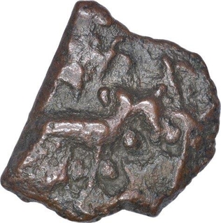 Mauryan Cast Copper Coin of Kaushambi Region.