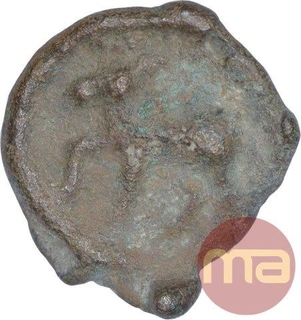 Mauryan Cast Copper Karshapana Coin of Madhya Pradesh Region.