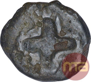 Mauryan Cast Copper Karshapana Coin Of Vidarbha Region.