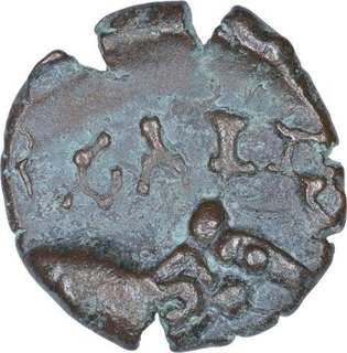 Potin  Coin of Satakarni I of Satavahana Dynasty.