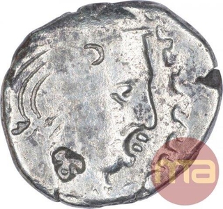 Silver Drachma Coin of Visvasimha of Western Kshatrapas.