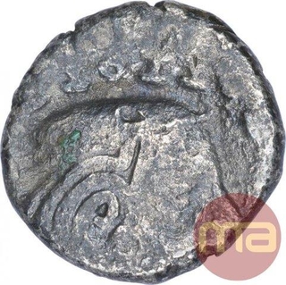 Silver Drachma Coin of Visvasimha of Western Kshatrapas.