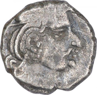 Silver Drachma coin of Bharatdarman of Western Kshatrapas.