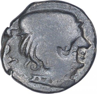 Silver Drachma coin of Visvasena of Western Kshatrapas.