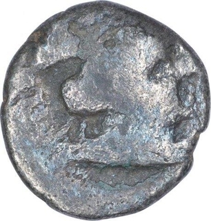 Silver One Drachma Coin of Yasodaman II of Western Kshatrapas.