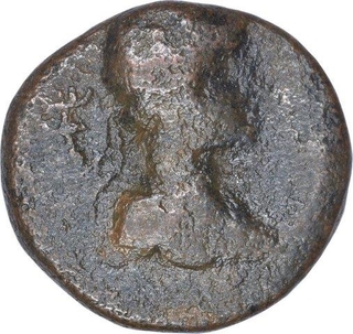 Copper Drachma Coin of Soter Megas of Kushan Dynasty.