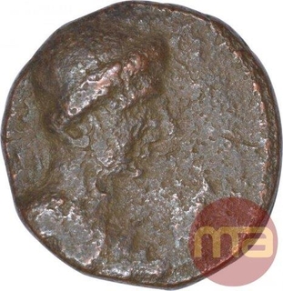 Copper One Drachma Coin of Soter Megas of Kushan Dynasty.