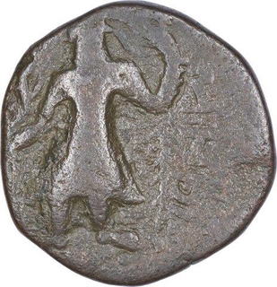 Copper Coin of Kanishka I of Kushan Dynasty.