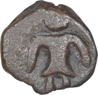 Copper Coin of Vasudeva I of Kushan Dynasty.