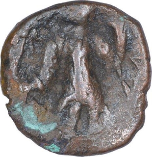 Copper Coin of Vasudeva I of Kushan Dynasty.