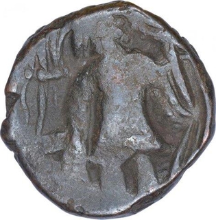 Copper Coin of Vasudeva I of Kushan Dynasty.