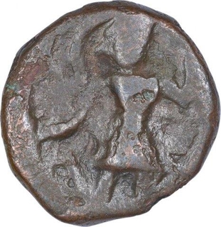 Copper Coin of Vasudeva I of Kushan Dynasty.