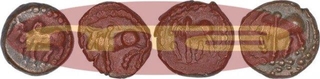 Copper Coins of Ganapati Naga of Nagas of Padmavati.