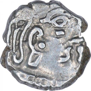 Silver Drachma Coin of Kumargupta of Gupta Empire.