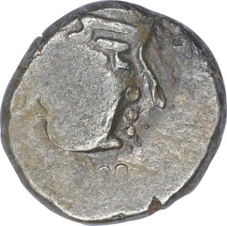 Silver One Drachma Coin of Sharva Bhattaraka of Maitrakas of Vallabhi.