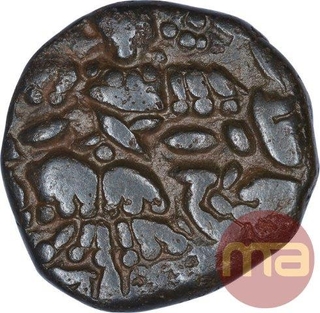 Copper One Drachma Coin of Sangram Deva of Loharas of Kashmir.