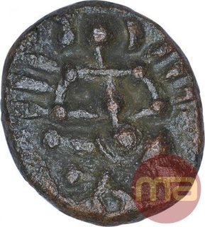 Copper Kasu Coin of Krishnadevaraya of Tuluva Dynasty of Vijaynagar Empire.