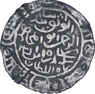 Silver One Tanka Coin of Sikandar Shah bin Iliyas of Firuzabad al Baldat al Mahrusah Mint of Bengal Sultanate.