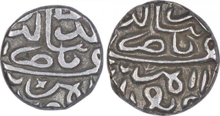 Silver Half Tanka Coins of Nasir ud Din Mahmud III of Gujurat Sultanate.