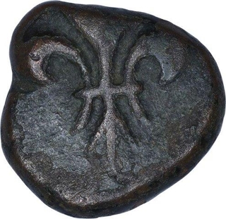 Copper One Doudou Coin of Pondichery Mint of Indo French.