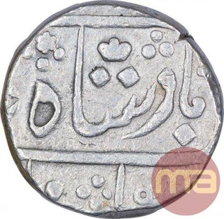 Silver One Rupee Coin of Surat Mint of Bombay Presidency.