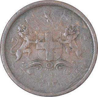 Copper One Twelfth Anna of East India Company of Bombay Mint of 1848.