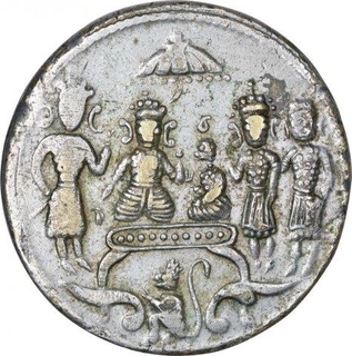 Silver Coated Ramatanka Temple Token.