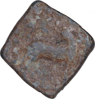 Lead Square Coin of Rudrasena III of Western Kshatrapas.