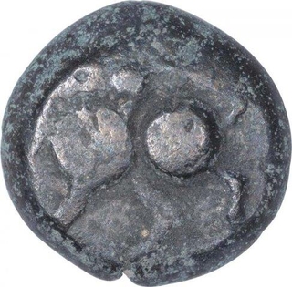 Silver Dramma Coin of Singhana Deva of Yadavas of Devanagiri.