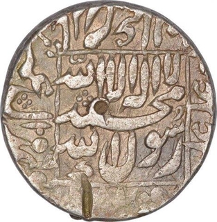 Silver One Rupee Coin of Shah Jahan of Ahmadabad Mint