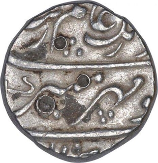 Silver One Rupee Coin of Aurangzeb of Akbaranagar Mint.