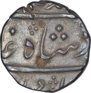 Silver Half Rupee Coin of Mumbai Mint of Bombay Presidency.