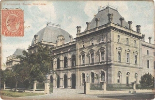 Picture Post Card of Brisbane Parliament House of Australia.