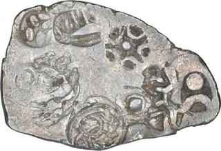 Punch Marked Silver Vimshatika Coin of Kosala Janapada.