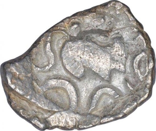 Rare Punch Marked Silver Half Karshapana Coin of Surasena Janapada.