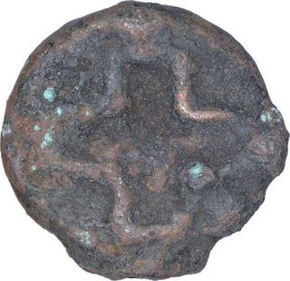 Cast Copper Karshapana Coin of Vidarbha Region of Maurya Dynasty.