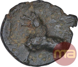 Potin Coin of Satakarni I of Junnar Region of Satavahana Dynasty.