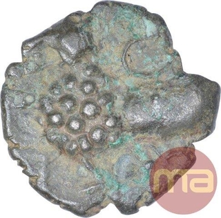 Potin Coin of Satakarni I of Junnar Region of Satavahana Dynasty.