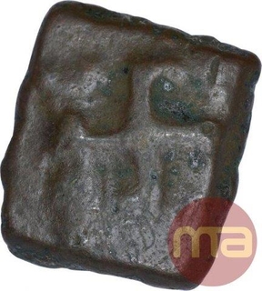 Copper Coin of Saurashtra of Gujarat of Satavahana Dynasty.