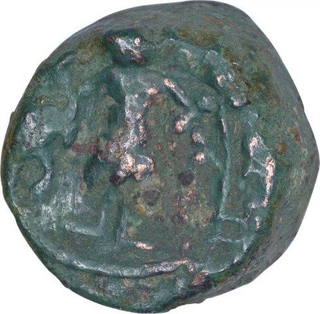 Rare Copper Karshapana Coin of Ujjaini Region.