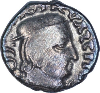 Silver Drachma Coin of Vijayasena of   Kardamaka Family of Western Kshatrapas.