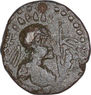 Copper Drachma Coin of Soter Megas of Kushana Dynasty.