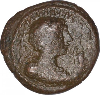 Copper Drachma Coin of Soter Megas of Kushan Dynasty.